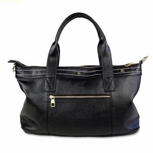 Cuore & Pelle Black Leather Amelia Handbag